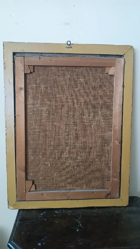 Dipinto olio su tela antico scuola italiana XVIII secolo -Visitazione