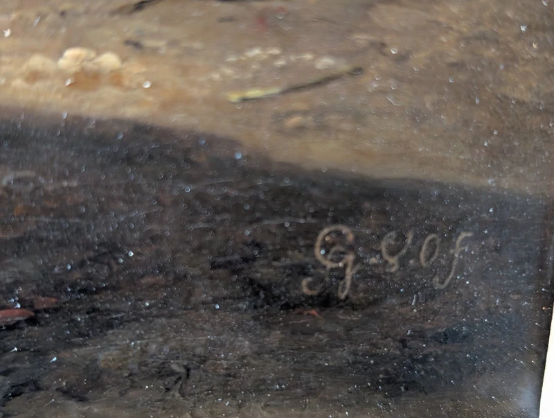 Landscape with figures and livestock, Pieter Gerardus van Os