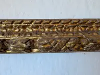 Important 17th century Italian carved and gilded wood frame, entirely original