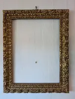 Important 17th century Italian carved and gilded wood frame, entirely original