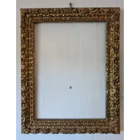 Important 17th century Italian carved and gilded wood frame, entirely original
