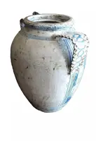 Grande orciole ancienne en majolique du 19ème siècle Naples