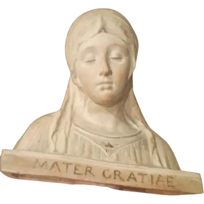 Scultura Terracotta Busto Madonna Firmata A.Neri (alfredo neri )Inizio Del 900