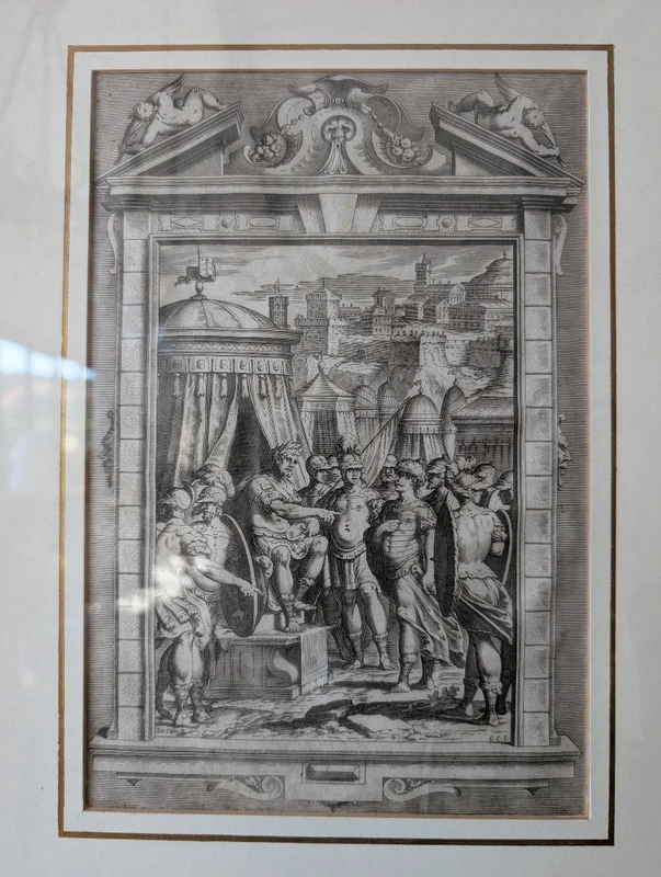 Suite of four engravings from Tasso's Gerusalemme Liberata - Bernardo Castello, 18th c.