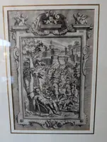 Suite of four engravings from Tasso's Gerusalemme Liberata - Bernardo Castello, 18th c.