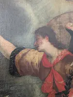 Annunciazione, dipinto olio su tela, fine XVII secolo, cm 78x100