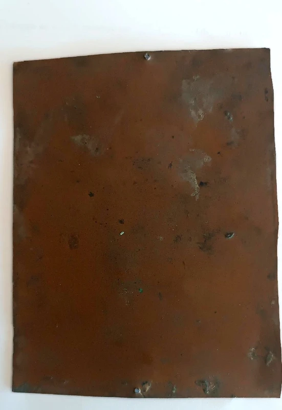 Antico dipinto su rame scuola italiana XVII secolo-SAN FRANCESCO