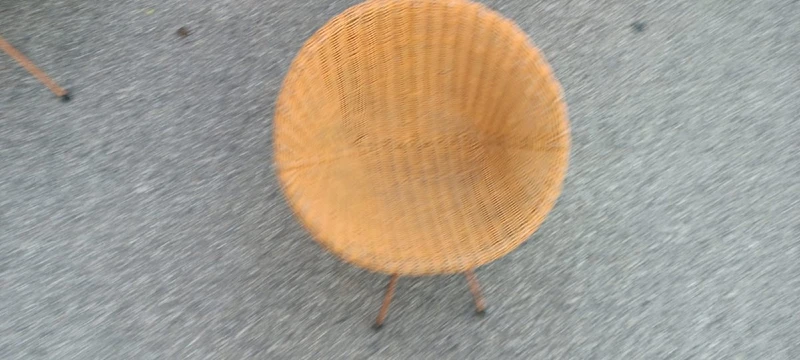 RARE ENSEMBLE DE FAUTEUILS EN OSIER DESIGN ITALIEN DU MILIEU DU SIÈCLE DERNIER