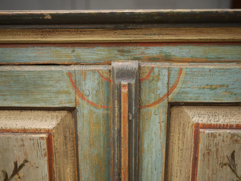 Credenza Tirolese Dipinta, epoca 1820 circa