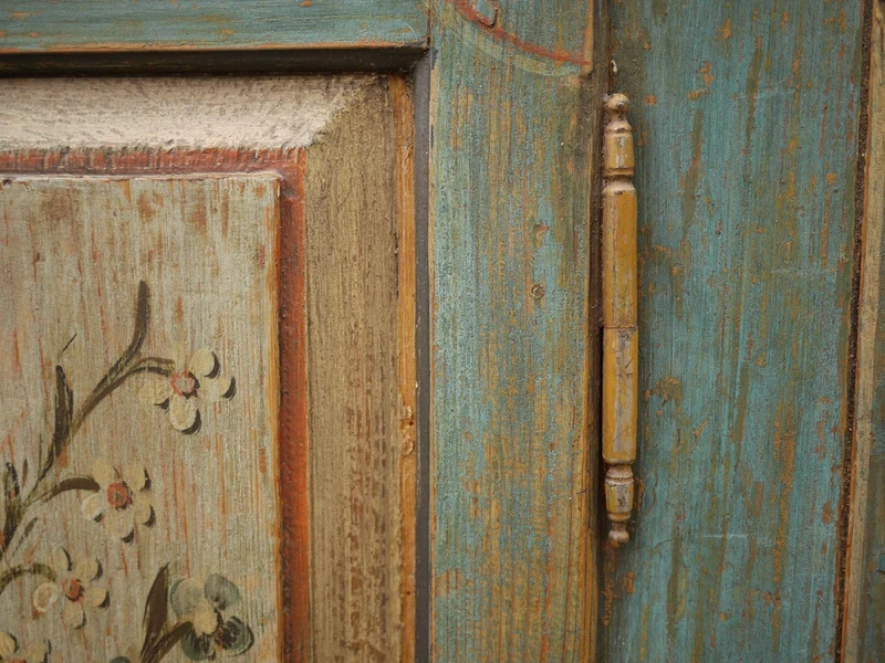 Credenza Tirolese Dipinta, epoca 1820 circa