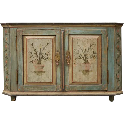 Credenza Tirolese Dipinta, epoca 1820 circa