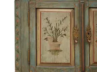 Credenza Tirolese Dipinta, epoca 1820 circa