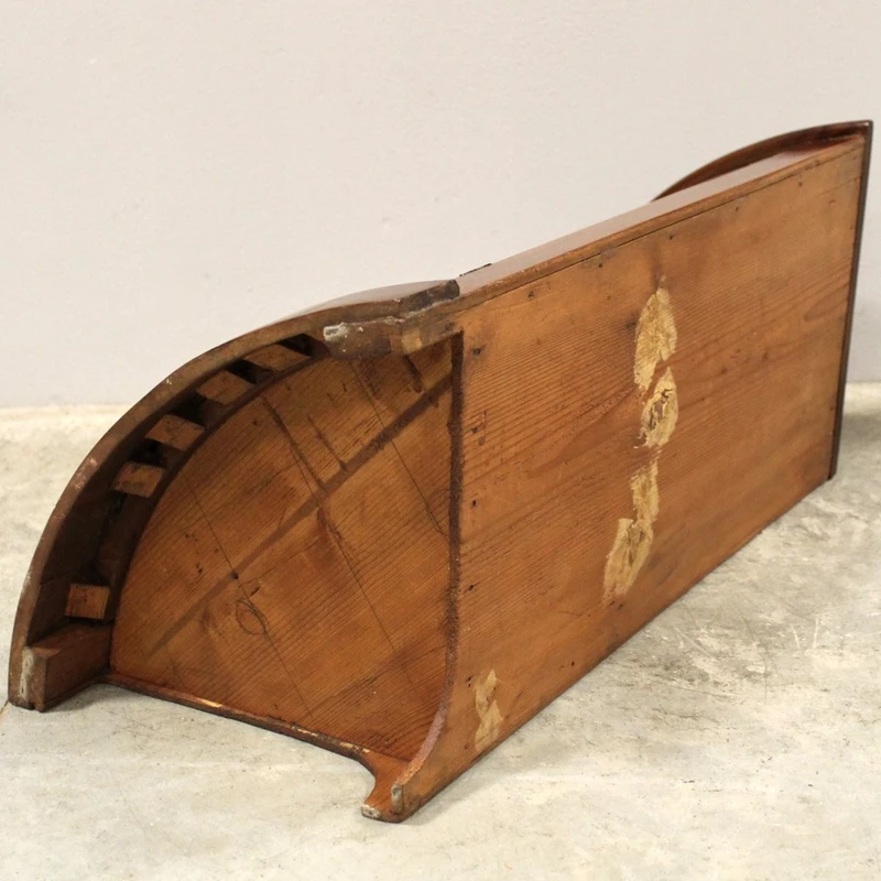 Ancienne table de chevet Louis Philippe en noyer du 19ème siècle