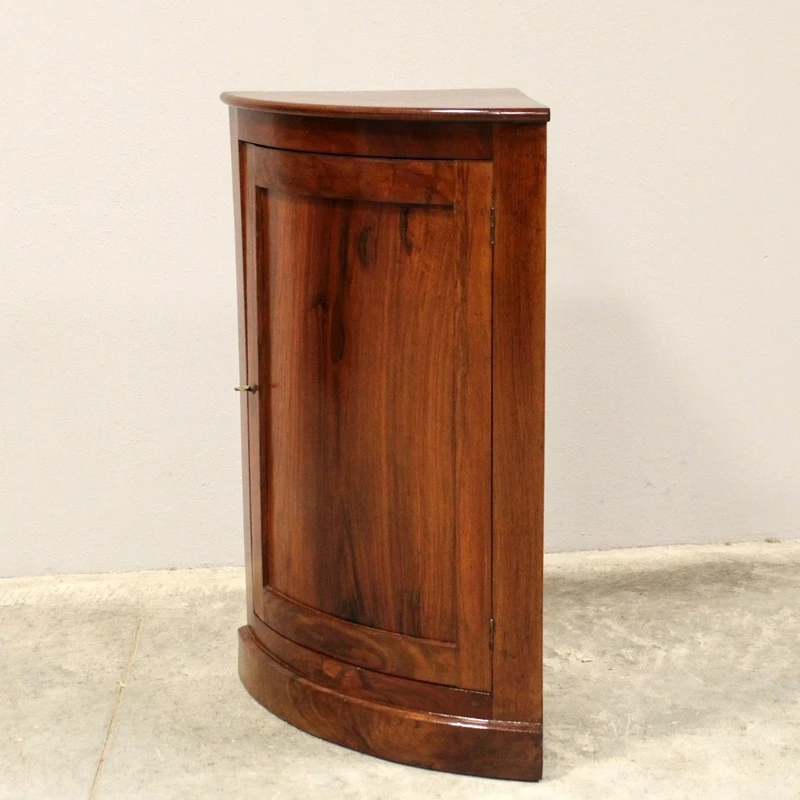 Ancienne table de chevet Louis Philippe en noyer du 19ème siècle