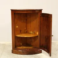 Ancienne table de chevet Louis Philippe en noyer du 19ème siècle