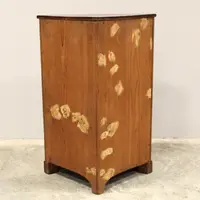 Ancienne table de chevet Louis Philippe en noyer du 19ème siècle