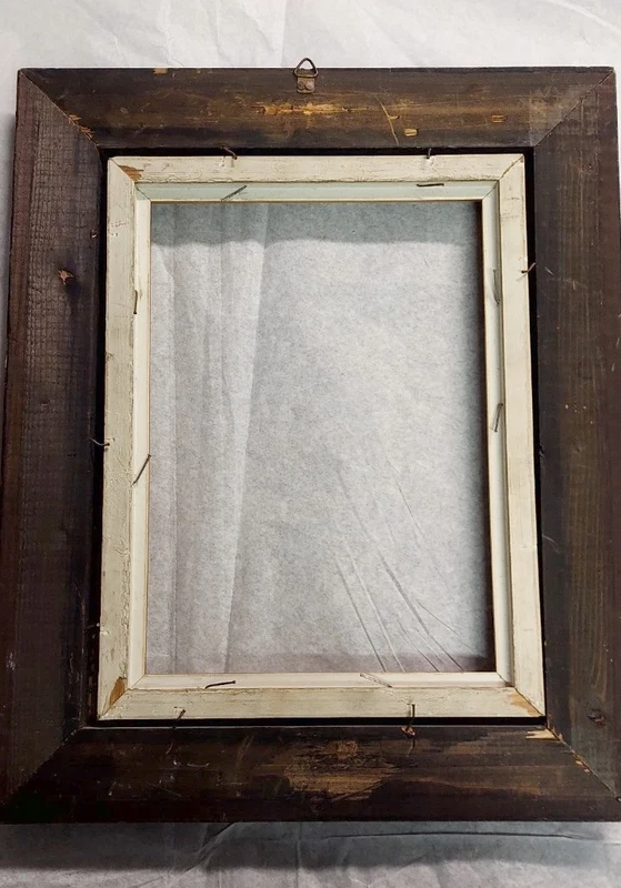 Antique Frame In Ebonized Wood Guilloché Late 19th Century Renaissance Style