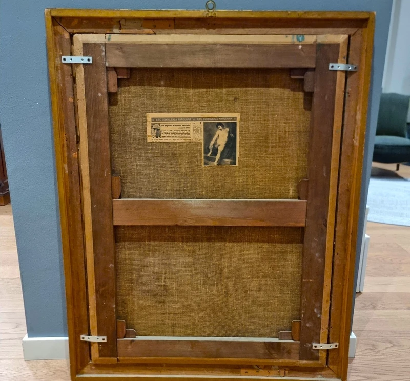 Huile sur toile, nu d'un jeune homme du XVIIIe siècle Néoclassique Luigi Sabatelli 1772-1850