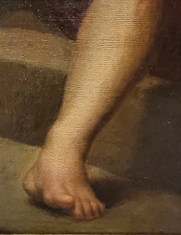 Huile sur toile, nu d'un jeune homme du XVIIIe siècle Néoclassique Luigi Sabatelli 1772-1850