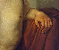 Huile sur toile, nu d'un jeune homme du XVIIIe siècle Néoclassique Luigi Sabatelli 1772-1850