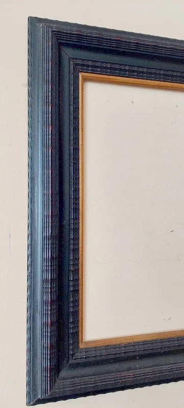 Cadre en ébène, guillochage, fin du XIXe siècle Italie