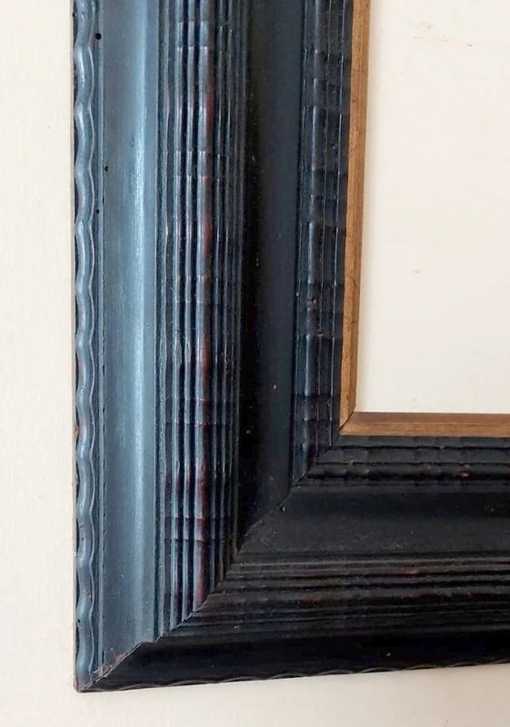 Cadre en ébène, guillochage, fin du XIXe siècle Italie