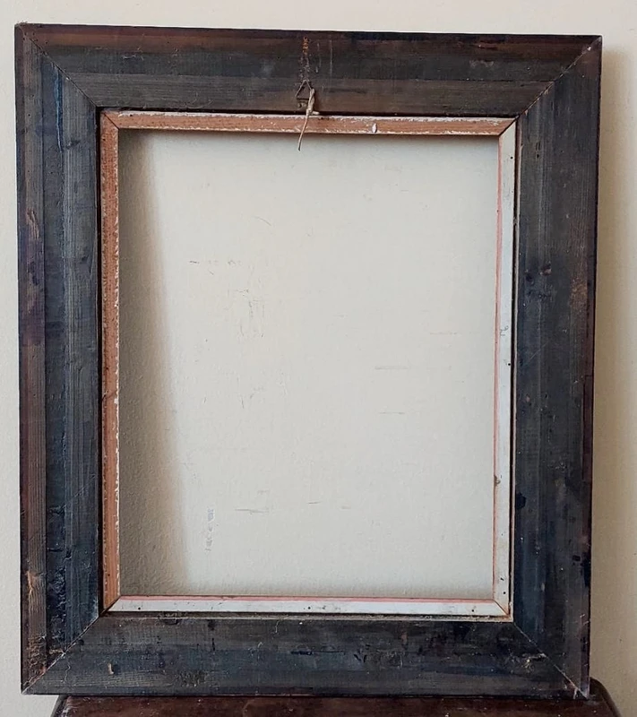 Cadre en ébène, guillochage, fin du XIXe siècle Italie