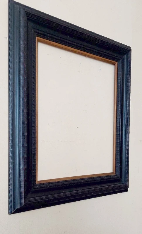 Cadre en ébène, guillochage, fin du XIXe siècle Italie