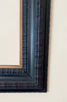 Cadre en ébène, guillochage, fin du XIXe siècle Italie