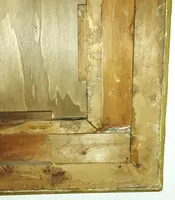 Miroir en plâtre doré restauré