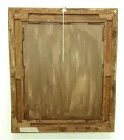 Miroir en plâtre doré restauré