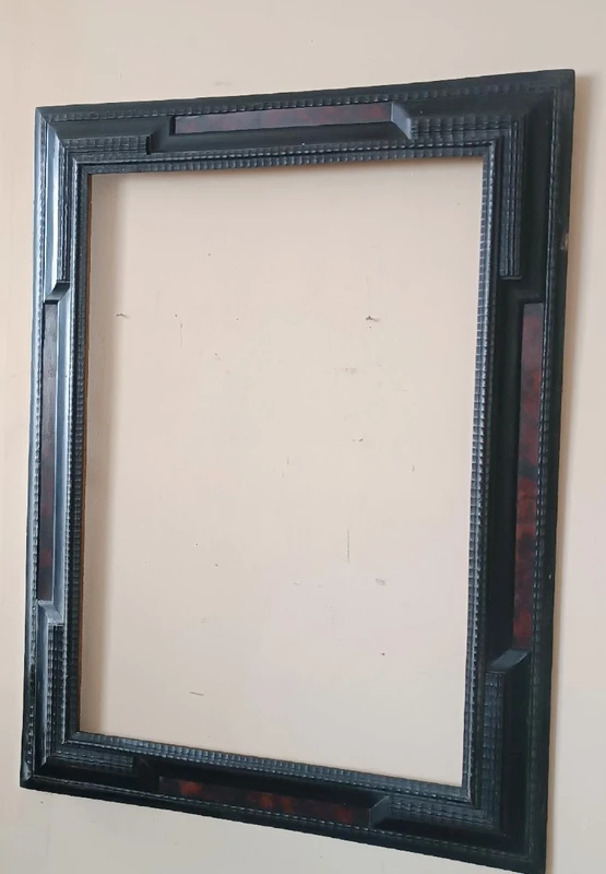 Grand cadre guilloché du 19e siècle