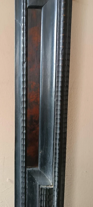 Grand cadre guilloché du 19e siècle