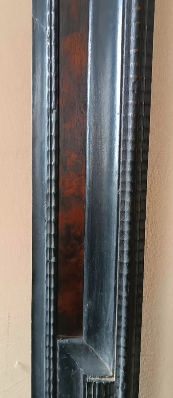 Grand cadre guilloché du 19e siècle