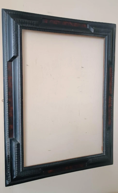 Grand cadre guilloché du 19e siècle