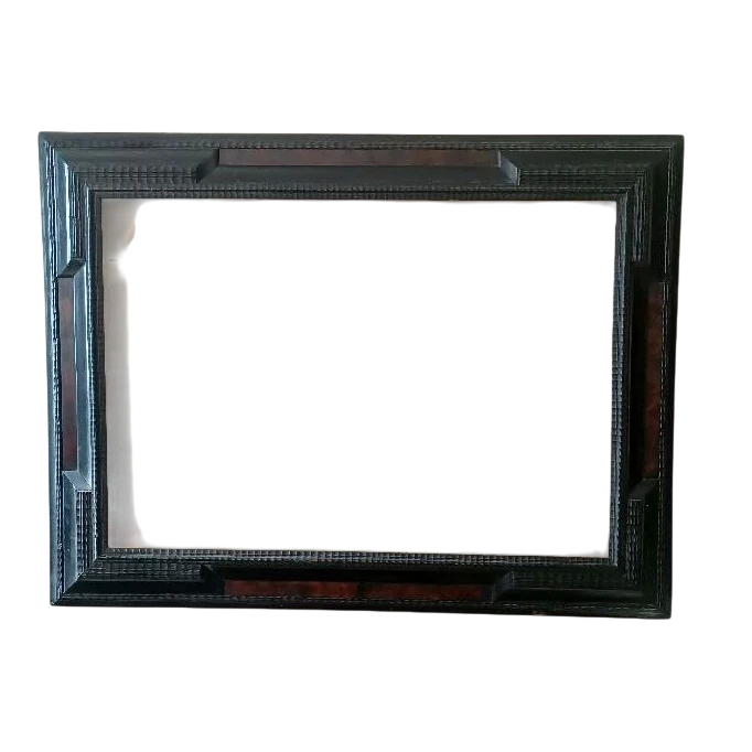 Grand cadre guilloché du 19e siècle