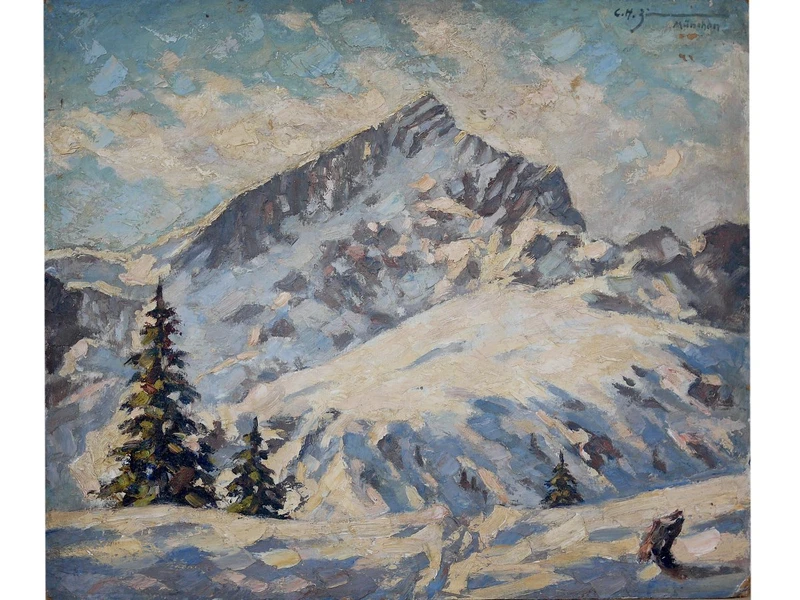 Hiver sur l'Alpspitze, Alpes bavaroises