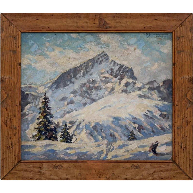 Hiver sur l'Alpspitze, Alpes bavaroises