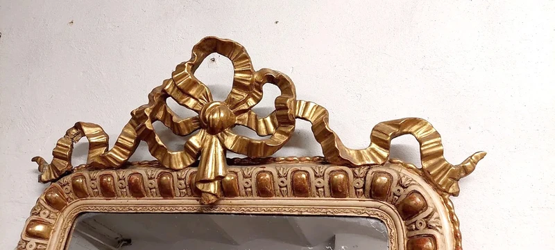 MIROIR ANCIEN 19e SIÈCLE h.125