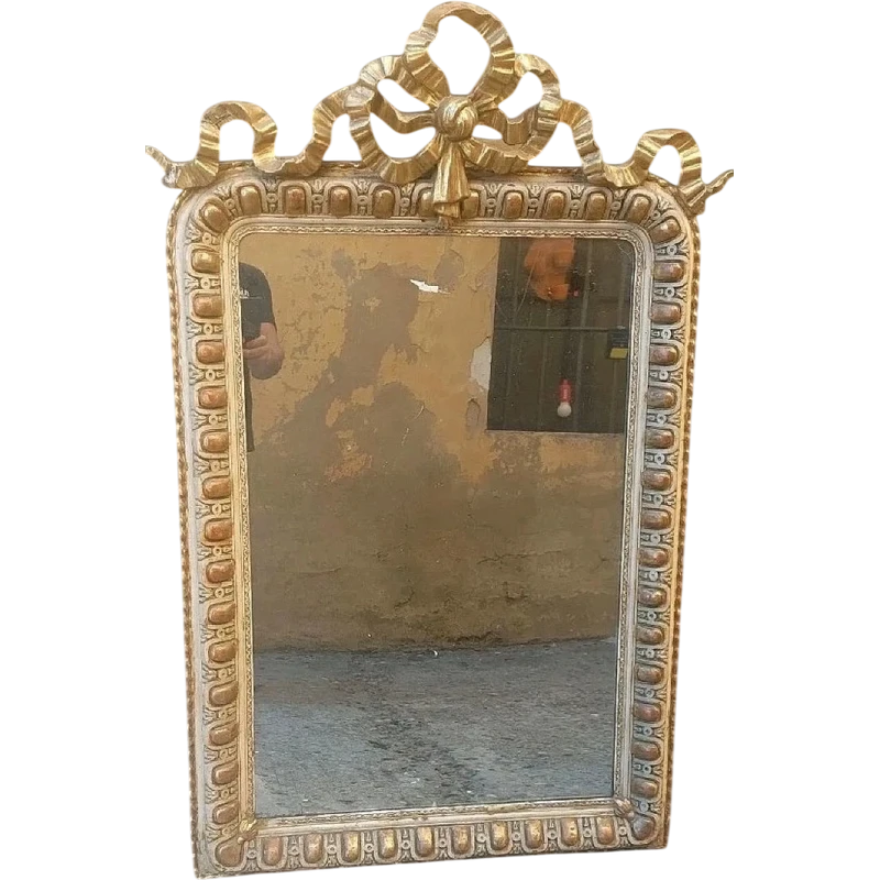 MIROIR ANCIEN 19e SIÈCLE h.125