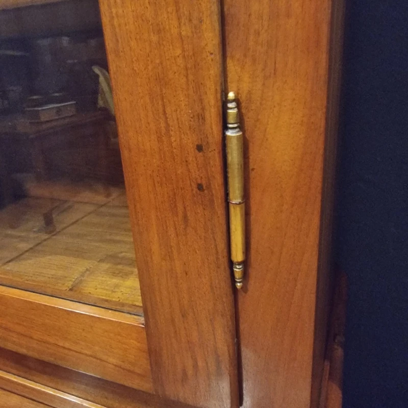 Pair of sideboard bookcases in walnut 1840s Empire high quality