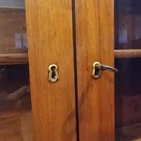 Pair of sideboard bookcases in walnut 1840s Empire high quality