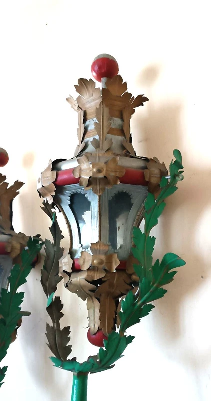 Paire de lanternes début 19ème siècle Toscane