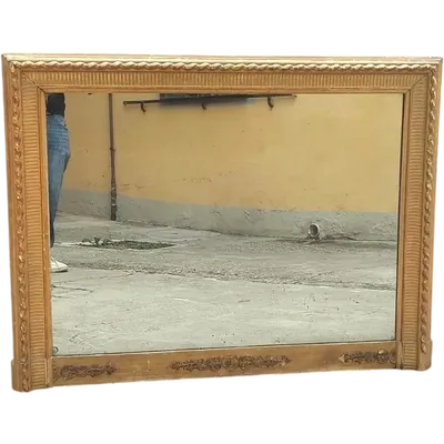 Grande Specchiera Carlo X antica Legno Dorata Oro Zecchino Originale