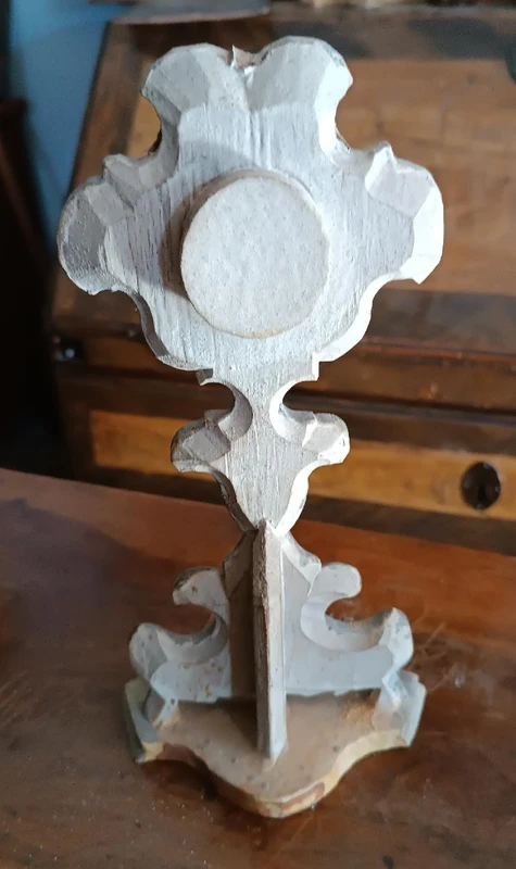 Reliquiario in legno argentato con reliquia San Giusto XVIII secolo