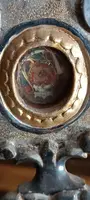 Reliquiario in legno argentato con reliquia San Giusto XVIII secolo