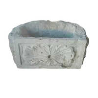 Antica piccola vasca da fontana in pietra scolpita Toscana XVI \ XVII secolo
