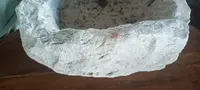 Antica piccola vasca da fontana in pietra scolpita Toscana XVI \ XVII secolo