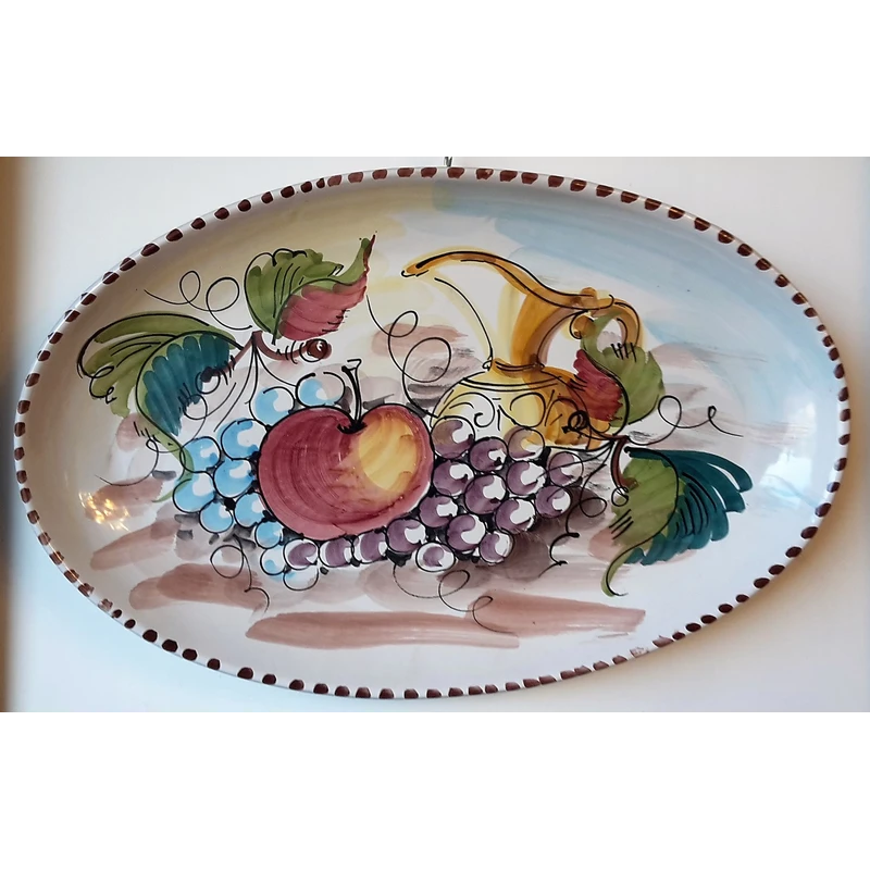 Hand-painted ceramic plate