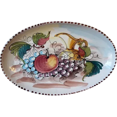 Hand-painted ceramic plate